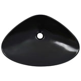 Wash Basin 58.5x39x14 cm Ceramic Black 143902