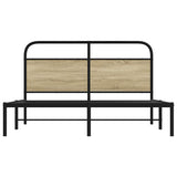 Bed Frame Without Mattress 150x200 cm King Size Sonoma Oak Engineered Wood 4100260