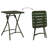 Bistro Table Dark Green 55 x 55 x 72.5 cm Powder-coated Steel 42002943