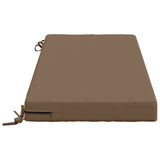 2-Piece Bench Cushions SOEST 2 pcs 100% Polyester Taupe 950129