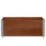Garden Planter Brown 100x100 cm Solid Wood Pine 3295402
