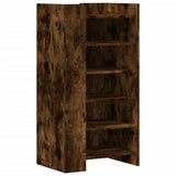 Shoe Cabinet Smoked Oak 52x37.5x100 cm Engineered Wood 848448