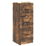 Drawer Cabinet Smoked Oak 33 x 34.5 x 87 cm Engineered Wood 895770
