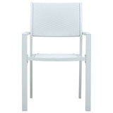 5 Piece Garden Dining Set White 3099259
