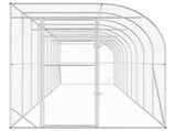 Against Wall Chicken Coop Silver 1000 x 200 x 215 cm 3434734