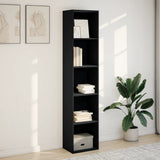 Bookcase Black 40x30x189 cm Engineered Wood 857886