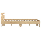 Bed Frame Sonoma oak Engineered wood Small Double Bed Frame 3207576