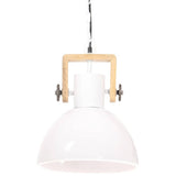 Industrial Hanging Lamp 25 W White Round 30 cm E27 320539