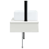 Wall-Mounted Wash Basin White 53 x 35 x 39 cm Engineered Wood 890208
