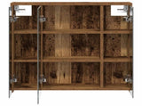 Bathroom Mirror Cabinet Old Wood 63.5 x 16 x 62.5 cm 889157