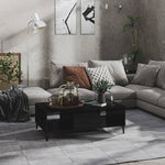 Coffee Table High Gloss Black 103.5x60x35 cm Engineered Wood 806029