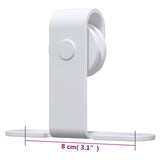 Mini Sliding Cabinet Door Kit Carbon Steel White 200 cm 151695