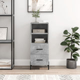 Sideboard Concrete Grey 34.5x34x90 cm Engineered Wood 828680