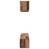 TV Cabinet Set Wall-mounted 5 pcs Old Wood Engineered Wood 3393384