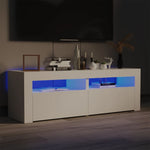 ZNTS TV Cabinet with LED Lights White 120x35x40 cm 804355