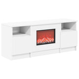Electric Fireplace White 98 x 28.5 x 40.5 cm Engineered wood 8021191