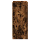Sideboard with LED Smoked Oak 77x34x85 cm Engineered Wood 852135