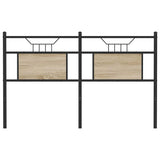 Replace Headboard Sonoma Oak 140 cm Engineered Wood and Steel 4106825