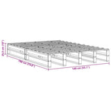 Bed Frame without Mattress 140x190 cm Solid Wood Pine 850869