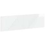 Wall-Mounted Headboard HAARLEM High Gloss White Engineered Wood 896939