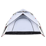 Camping Tent Dome 3-Person White Blackout Fabric Quick Release 4004180