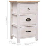 Side Cabinet 35x25x57 cm Paulownia Wood 284076