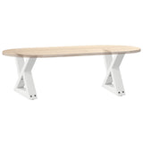 Coffee Table Legs 2 pcs White 30x cm Steel 4012677