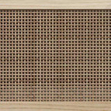 TV Cabinet Brown 80x30x40 cm Solid Wood Pine and Natural Rattan 345614