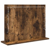 Vanity Mirror Rectangular Smoked Oak 60 x 45 x 18 cm 868313