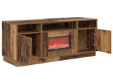 Electric Fireplace Old Wood 100 x 33 x 55 cm Engineered wood 8020997