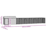 Bird Cage Anthracite 821.5 x 111 x 142 cm Galvanised Steel 3325150