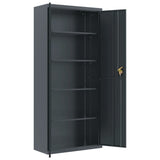 File Cabinet Anthracite 90x40x200 cm Steel 339763