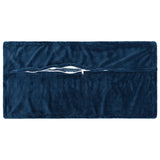 Cushion Cover 12 pcs HOUTEN Navy Blue 40 x 80 cm Flannel 918417
