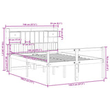 Bookcase Bed without Mattress White 140x190 cm Solid Wood Pine 3322048
