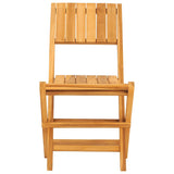 Folding Garden Chair Set of 2 Teak Solid Teak Wood Regular 362759