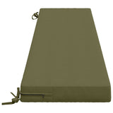 2-Piece Bench Cushions SOEST 2 pcs 100% Polyester Olive Green 949951