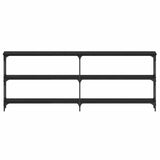 Console Table Black oak 200 x 29 x 75 cm 871321