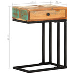 U-Shaped Side Table 45x30x61 cm Solid Reclaimed Wood 289092