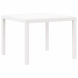 Garden Dining Table White 100 x 100 x 73 cm Poly Rattan 871682