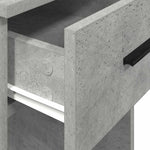 ZNTS Computer Tower Stand with Drawer Concrete Grey 35x45x77 cm 858743