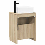 Bathroom Furniture Set Sonoma Oak Engineered Wood 3404234