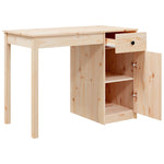 ZNTS Desk 100x50x75 cm Solid Wood Pine 814629