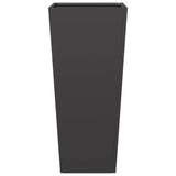 ZNTS Garden Planters Black 2 pcs 35x35x75 cm Steel 851081