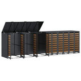 Wheelie Bin Storage for 6 Bins Anthracite 408 x 77.5 x 115.5 cm 3394772