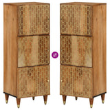 Highboard 40x33x110 cm Solid Wood Mango 358313
