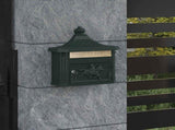 Wall Mounted Mailbox Green 40.5 x 16 x 45 cm Cast Aluminum 42023500
