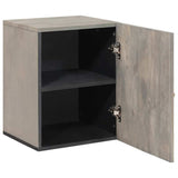 Wall Cabinet Wall-mounted Grey 38 x 33 x 48 cm Solid Mango Wood 4018792