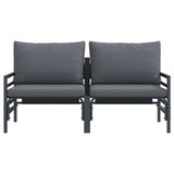 Outdoor Furniture 2 Piece Anthracite 80 x 80 x 71 cm Steel 42009984