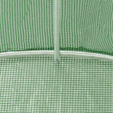 Greenhouse Green PE mesh fabric, Galvanised steel 45536