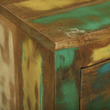 Sideboard with Drawer Brown 80 x 30 x 65 cm Solid Reclaim Wood 358878